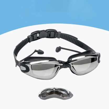 Swimming Goggles for Men Women Swim Glasses Anti-Fog UV Protection Waterproof Silicone Adjustable Adults Pool Diving Eyewear