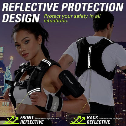 Weighted Vest for Women Men Beatboost 5 10 15 20 25 30Lb Weight Vest with Lronsand for Walking Strength Trainingrunning Workout